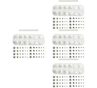 Nail accessories,4 Sets Nail Drill Nail Art Charms Makeup Kit Crystal Nail Art Nail Art Gems Big Rhinestones Nail Rhinestone Picker Face Glue