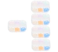 Nail accessories,5 Boxes Nail Heart Shaped Ornaments Flowers Decor Love Nail Art Charms Heart Decor 3D Art Nail Decoration Acrylic Nail Art Accessories