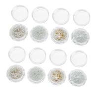 Nail accessories,8 Boxes White Ballet Shoes Nail Decoration Mixed Style Nail Decor White Pearl Beads Rhinestone for Nails Home Crafts Decor