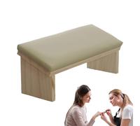 Nail Arm Rest - 30,5 x 10,6 x 12,8 cm soporte de manicura de madera, PU de piel sintética, soporte ergonómico para salón, accesorios ergonómicos | Professional Hand Pillow For Desk Beauty Studio