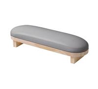 Nail Arm Rest - Non Slip Waterproof Support with Soft PU Leather Cover | Ñail Ârt Armrest and Wooden Hand Support Pillow | Professional Manicure Cushion with Stable Base | for Nails Art Salon and Home