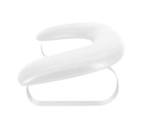 Nail Art - Almohada de mano para manicura con base desmontable, cojín de mano ergonómico en forma de U para técnicos de uñas y uso doméstico, piel sintética, 44 x 30 x 15 cm, color blanco