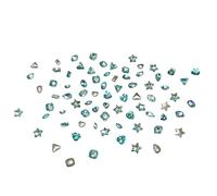 Nail Art Glass Crystal Relief Luxury Decor Diamante 3D Colgantes Joyas Adornos de Manicura Accesorios de Manicura Pegatinas Pegatinas Calcomanías Accesorios Flores Kit de Joyas Polacas Herramientas