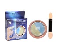 Nail Art Glitter Powder Hada Sinfónica en Polvo, Purpurina para Uñas, Sirena Sólida, Polvo Aurora de Dos Colores, Purpurina de Plástico, Pigmento (Polvo de Aurora Bicolor