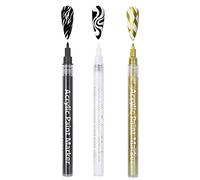 Nail Art Graffiti Pen, Plumas de Esmalte de Uñas, Pluma de Graffiti de Uñas, 3PCS Pluma de Pintura de Uñas Herramientas de Belleza Accesorios de Arte Uñas de Bricolaje