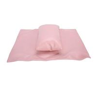 Nail Art Hand Rest Pillow & Mat Set | Liquid - Blocking Manicure Hand Holder with Removable Cushion | Expert for Nail Salon/Home/Artists | 2 - Piece (Pink)