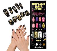 Nail Art Pens Set, Bolígrafo de Uñas Nail Art 3D, Bolígrafo Uñas, Plumín de Punto Graffiti, Plumín de Dibujo y Pintura, Pincel Liner para Casa o Salón, DIY Halloween Navidad (1pc)