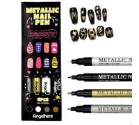Nail Art Pens Set, Bolígrafo de Uñas Nail Art 3D, Bolígrafo Uñas, Plumín de Punto Graffiti, Plumín de Dibujo y Pintura, Pincel Liner para Casa o Salón, DIY Halloween Navidad (1pc)
