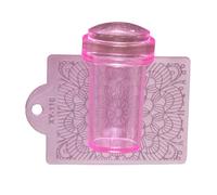 Nail Art Stamper Jalea De Estampado Silicona Transparente Con Raspador Para Decoraciones Uñas Cuerpo Visible Transparente Sin Extravío Kit Estampador Uñas Francés