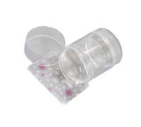 Nail Art Stamper - Sello de silicona transparente con raspador para decoración de uñas, cuerpo transparente visible, no se pierde