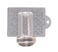 Nail Art Stamper - Sello de silicona transparente con raspador para decoración de uñas, cuerpo transparente visible, no se pierde, kit de sellos de uñas francesas