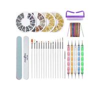 Nail Art Tool Set Nail Art Pen Nail File Nail Art Rhinestone Disc Decoration