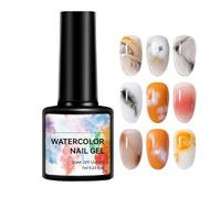 Nail Blooming Gel, 7ml Watercolor Print Soak Off Fingernail Polish, Safe Formula Personal Care Supplies Beauty Accessories Salon Quality For Women And Girls Daily Work