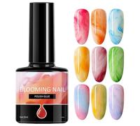 Nail Blooming Gel, Watercolor Nail Gel, 7.3ML Smudge Liquid for Quick Gradient Effects, Long-Lasting Glossy Wear, Special Finish for Weddings, Travel, Home, Parties and Daily Use