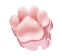 Nail Brush Duster - 3.5cm Cat Paw Powder Remover | PVC Manicure Dust Collector Brush, Soft Dense Bristles Cleaner Tool For Acrylic Gel Fingernail Art Salon Home Makeup Travel Daily Grooming