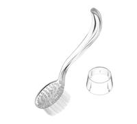 Nail Brush for Cleaning - Ergonomic Manicure Tool, Long-Handled Nail Cleaning Brushes with Cover | Portable No-Slip Scrubbing Brush for Manicure and Pedicure | Fingernail and Toenail Cleaner for Women