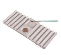 Nail Brush Holder, Non-slip Space Saving Double Head Nail Painting Brush Holder Tray For Women Beginners Technicians Naiil Art Lover Home Salon Daily Manicure Pedicure Tool Organizer Use