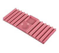 Nail Brush Holder, Non-slip Space Saving Double Head Nail Painting Brush Holder Tray For Women Beginners Technicians Naiil Art Lover Home Salon Daily Manicure Pedicure Tool Organizer Use