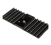 Nail Brush Organizer Double Head Holder | PP Non Slip Desktop Storage Rack 19.6×8×1cm Space Saving Nail Tool Tray For Brushes Pens Extension Forms Accessories | Home Salon Manicure Setup Technician Be