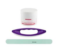 Nail Buffer and Shine Kit - Professional Buffing Cream, Buffer For Natural Nails For Manicure, Pedicure, Cuticle, Salon, Home, Women, Beginners, High-Gloss Shine, Portable Care Set