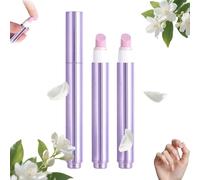 Nail Buffer Pen With Cuticle Oil, Cuticle Pusher Pen, Ceramic Tip Cuticle Oil Pen, 2025 Upgrade 3-in-1 Nail Care Pen, Moisturize Strengthen Brighten Nails Care for Cuticle Remover (2pcs)