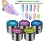Nail Build Gel - 5 Piezas Sólido Antiadherente Extensor De Mano Pegamento Nail Gel Builder, Extensión De Manicura | Esculpir Principiantes Para Mujeres Belleza Acrílico Hogar Salón Pr