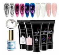 Nail Building Kit, Versatile Sculpting Set, 5 Colors Gel with Durable Base