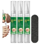 Nail Care Pen, 3 Piece Nail Strengthening Set Gentle Nourishing Cuticle Softener Repair Oil Pen for Brittle Damaged Nails Healthy Growth Care for Home Salon Travel Men Women Beauty Use