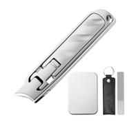 Nail Clipper para mujeres, kit de manicura de viaje - APERTURA OBLICA APORTACIÓN DE PIEZAS DE PIEZA SET | Gran tijeras de acero inoxidable de abertura grande para niñas de niños pequeños