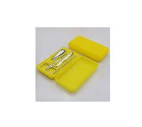 Nail Clippers 4 PCS/Set Nail Art Manicure Tools Set Nails Clipper Scissors Tweezer Knife Manicure Sets Stone Pattern Case for Nail Manicure (Color : D) (C)