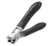 Nail Clippers Pro - Stainless Steel Cutter, Wide Jaw Trimmer, 0.71x3.43 Inches Ergonomic Non Slip Grip Tool | Heavy Duty Toenail Cutter Tool, Senior Hand Care Kit