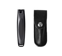 Nail Clippers with Catcher, Sturdy Stainless Steel, Sharp Nail Trimmer, Travel Leather Case for Men And Women