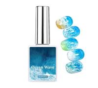 Nail Color Gel - Marble Bloom, Texture Varnish, Effect Pigment Liquid | Blossom Painting Manicure Decoration Artist Coating for Women Girls Salon Home Ceremony Banquet Engagement F