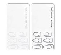 Nail Color Palette, Clear Acrylic Nail Palette, Reusable Gel Practice Board