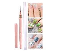 nail design Brushes - Fine Striping Liner, UV Gel Painting Pen, Thin Acrylic Detail Tool | Precision Drawing Tip, Manicure Model Artwork Hobbyist Present Metal Barrel Protective Coated Cap Lid
