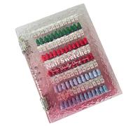 Nail Display, Nail Color Book, 11,81 x 9,84 x 2,36 pulgadas Practice Tip Holder with Magnetic Tips, Manicure Design for Salon, Professional, Training, Showcase, Organizer, Sample Chart