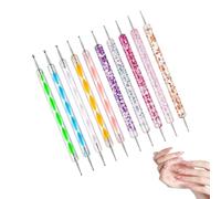 Nail Dotting Tool - 10 Pieces Manicure Decorating Tools, Nail Dotting Paint | Nails Art Design Accessories For Women Wife Mom Beginners Family Home Apartment Beauty Salon | DIY Manicure Decoration Suppli
