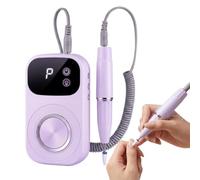 Nail Drill Kit 50-Speed - Portable Rechargeable Polishing Grinder | LED Display Pedicure Nail Drill for Women Beginner Manicure Acrylic Gel Toenail