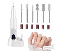 Nail Drill Kit - Electric Nail File | Rechargeable Manicure Pedicure Tool | 3 Adjustable Speeds Nails Shaping Care | Professional Salon Art Beginners Acrylic Gel Home
