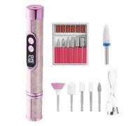 Nail Drill Professional, Alta velocidad Digital Display Recargable, 5,16 x 0,91 x 0,91 pulgadas Manicure Drill Nails Machine Material, Shaping Tool for Home and Salon Gear for Pulishing and Buffing