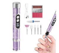 Nail Drill Professional, High Speed Machine, Digital Display Tool with Rechargeable Power, Compact Utility with Ergonomic Build, Grooming Accessory, Reliable Aid for Home Salon Travel Toenail Shaping