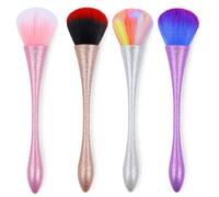 Nail Dust Brush - Brocha grande para limpieza de polvo de uñas, maquillaje y rubor, eficaz para eliminar el polvo de las uñas