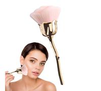 Nail Dust Brush, Duster Nail Cleaning Tool, 7,48 x 2,36 pulgadas Rose-Shaped Professional Powder Remover, Soft Bristle Makeup Applicator, Home and Salon Manicure Supplies