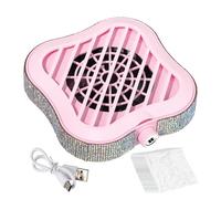 Nail Dust Collector - Quiet Suction Cleaning Tool, Adjustable Nail Duster with 10 Replaceable Filters, Professional and Beginner Manicure Equipment for Salon Desk Table Room