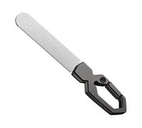 Nail File - de uñas naturales de 89 mm, de acero inoxidable, para manicura y, de uñas de bolsillo para uñas de manos y pies, herramienta en plata, 1 unidad