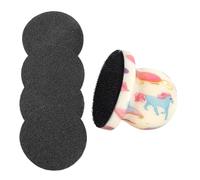 Nail File For Dogs And Cats (4 Discs) - Replaceable Filing Discs With Wooden Handle | Scratch Board For Gentle Claw Care | For Small & Large Breeds, Home Pet Shop - Detachable Nail Trimming Tool Fór G