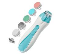 Nail Filer Electric, Electric Nail Grinder Kit, Nails Trimming Set with Led Light, Anti Pinch Safety Design, Battery Powered Children's Manicure Care Set for Boys Girls