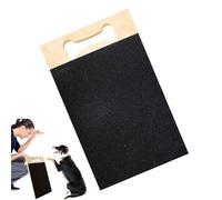 Nail Filing Board, Large Wooden Dog Nail File Board, 15.75 x 8.86 x 0.59 Inches Ergonomic Design, Debris Falling Sandpaper for Cat, Puppy, Small Breeds