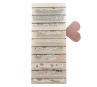 Nāil Föil Sтorage Box - Estuche Organizador Impreso En 3D De 10,5x4,5x1,5 Cm | Soporte De Lámina De Transferencia De Uñas Para 10 Rollos, Almacenamiento Compacto De Calcomanías Para Uso Doméstico En S
