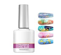 Nail Foil Transfer Glue - 10ml Strong Adhesive For Starry Sky & Marble Art | Long Lasting Manicure Glue For Beginners & Professionals | Salon Quality At-Home Nail Foil Application Tool